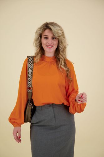 Summum Top high neck Oranje