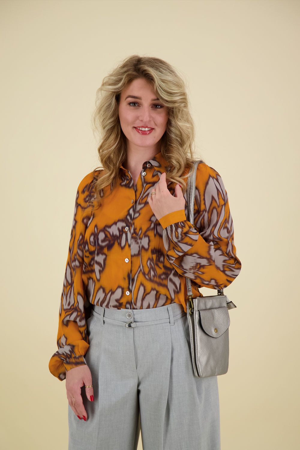 Summum Blouse Spicy Print Geel