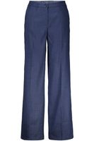 Trousers linen blend Blauw