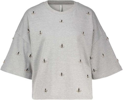 Summum Sweatshirt Boxy Embellished Grijs