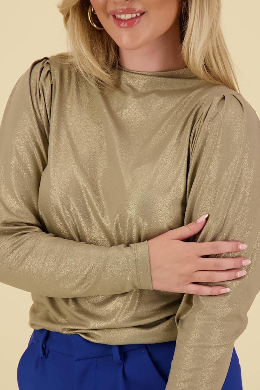 Summum Top Metallic Goud