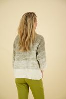 Degrade cardigan brushed alpaca blend knit Bruin