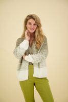 Degrade cardigan brushed alpaca blend knit Bruin