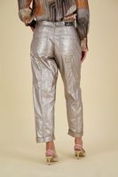 Pantalon Foil Coated Twill Wit