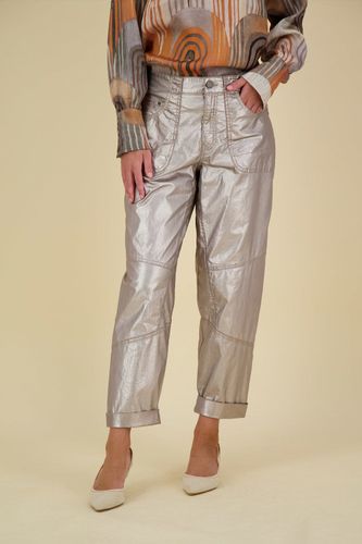 Summum Pantalon Foil Coated Twill Wit