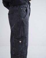 Cargo Jeans Baggy Zwart