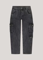 Cargo Jeans Baggy Zwart