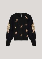 Sweater Embelished Zwart