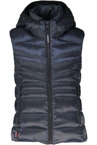 Superdry Gewateerde fuji bodywarmer Blauw