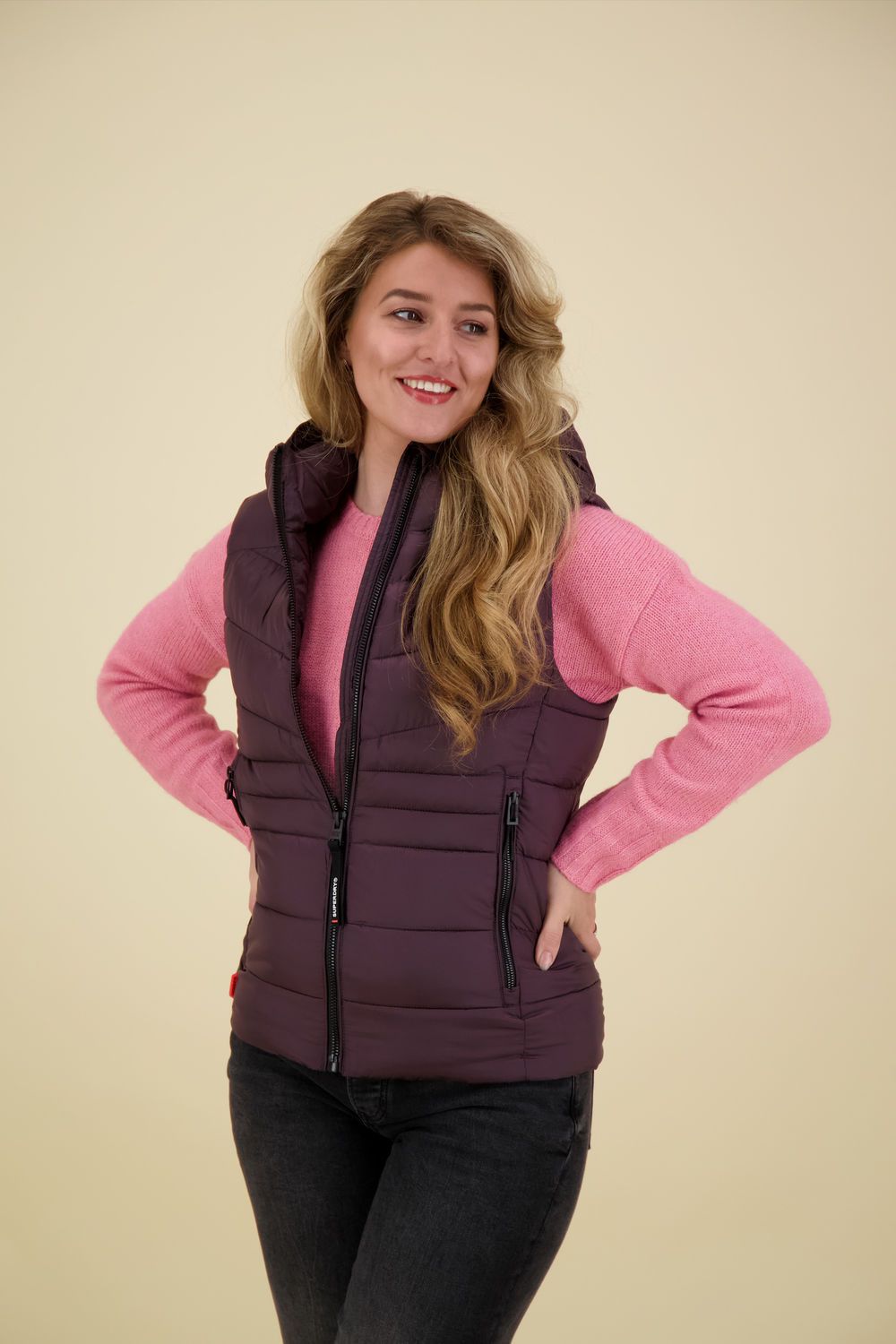 Superdry Bodywarmer Fuji Paars