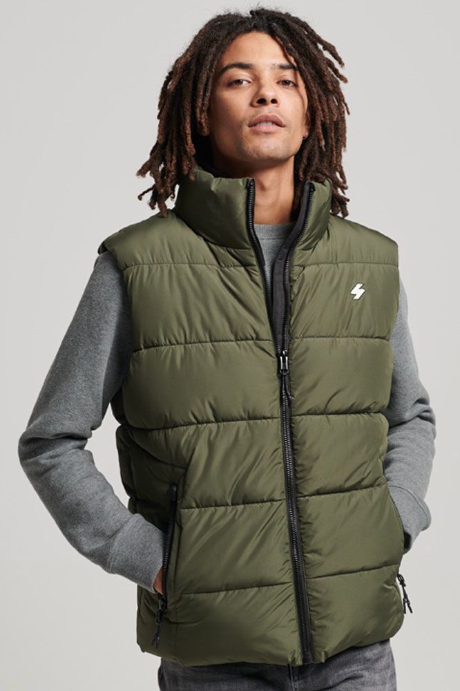 Superdry Bodywarmer Legergroen 