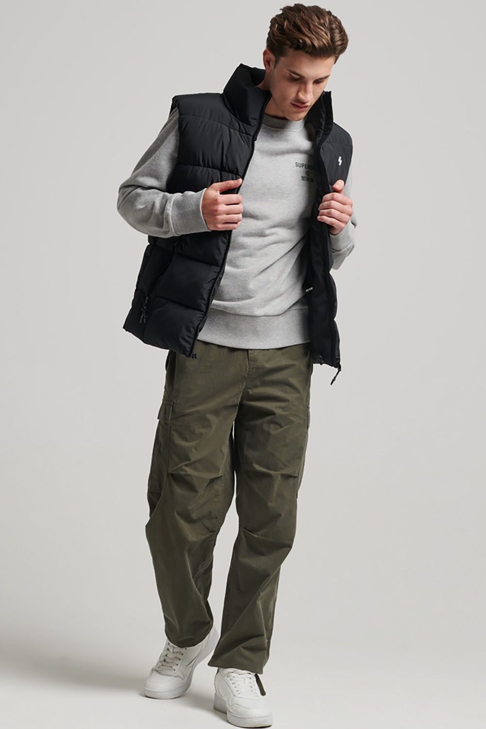 Superdry Bodywarmer Zwart 