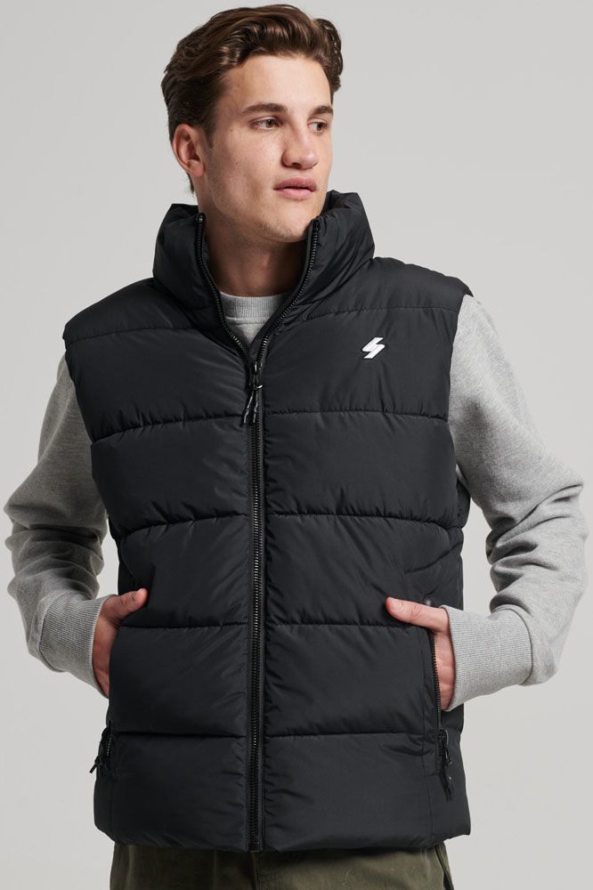 Superdry Bodywarmer Zwart 