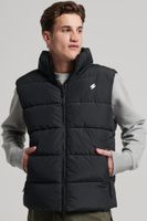 sports puffer gilet Zwart