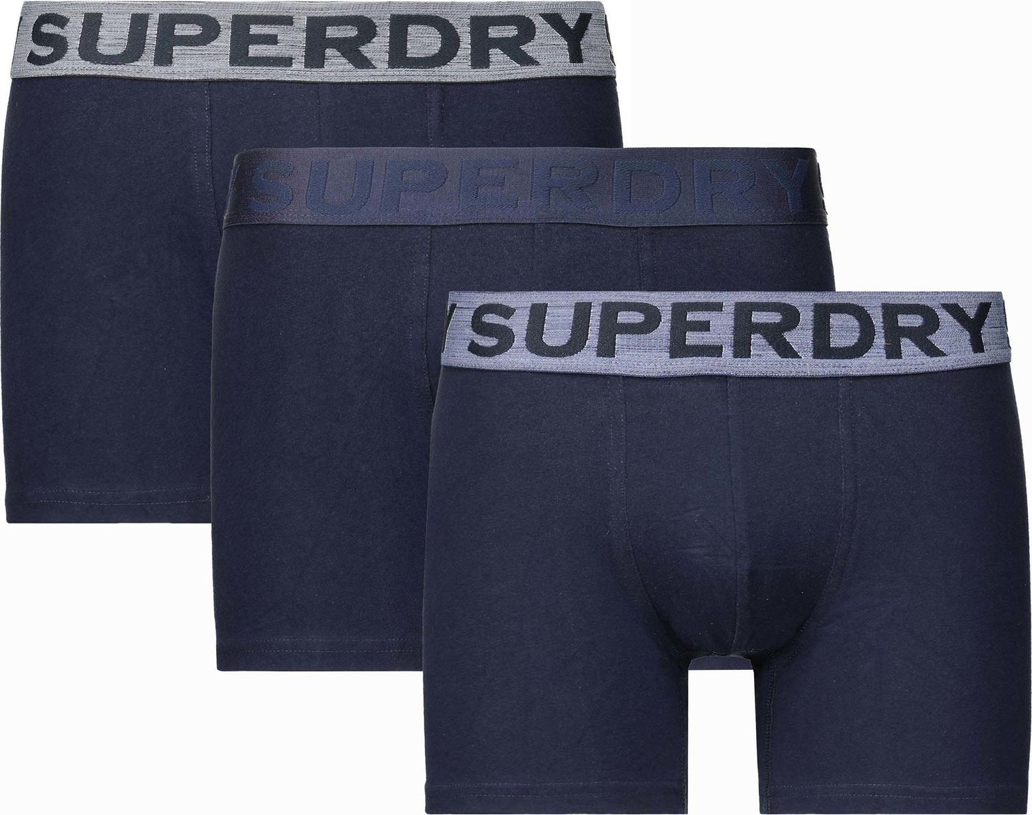 Superdry Boxershorts 3-Pak Donkerblauw
