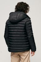 hooded fuji puffer Zwart