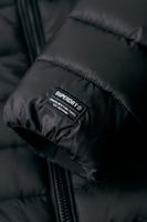 hooded fuji puffer Zwart