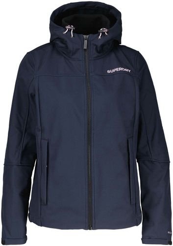 Superdry Hooded sofshell jacket Blauw