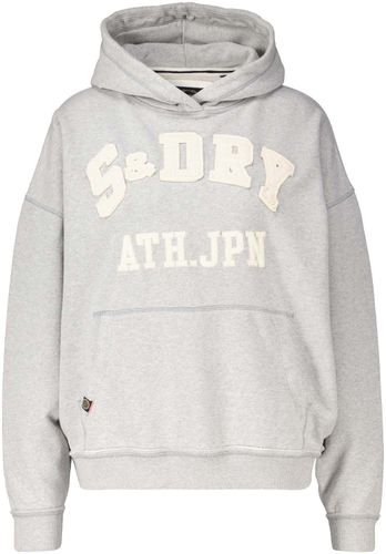 Superdry Altatic aplic oversized hood Grijs