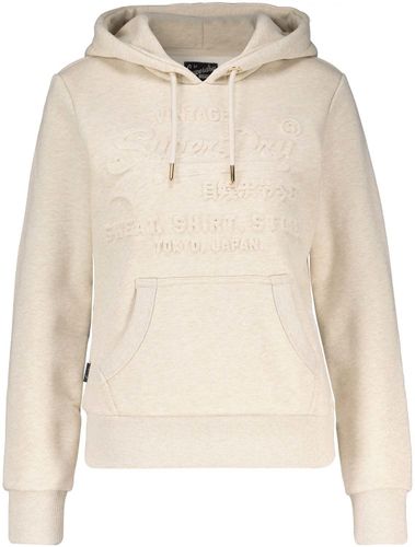 Superdry Embosed VL hoodie Beige