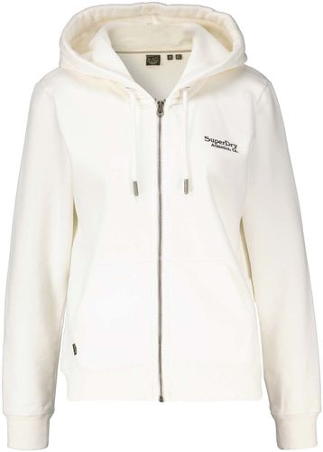 Superdry Essential logo zip hoodie Wit