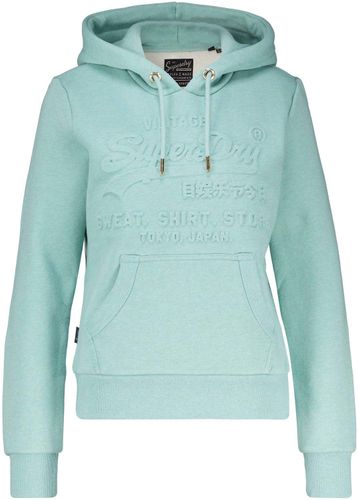 Superdry Embosed VL hoodie Groen