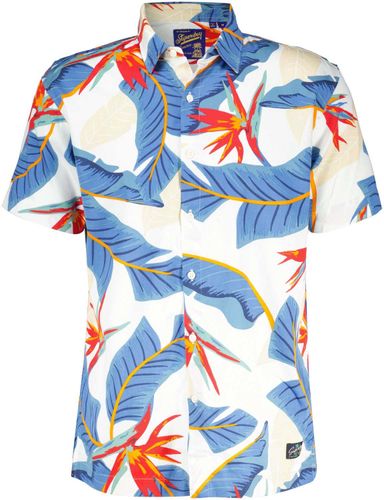 Superdry Overhemd Vintage Hawai Blauw