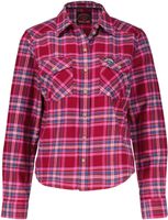 check flannel shirt Rood