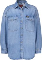 Denimovershirt Blauw