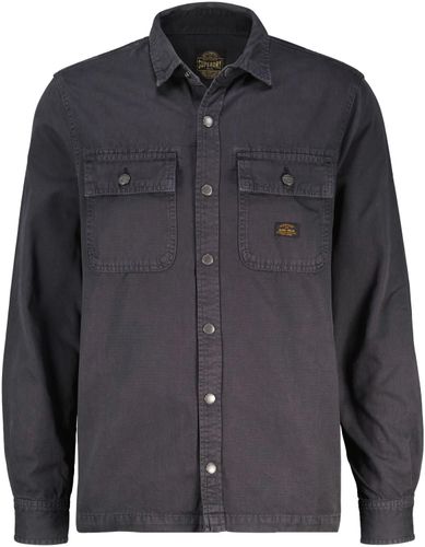 Superdry organic cotton canvas workwear Zwart