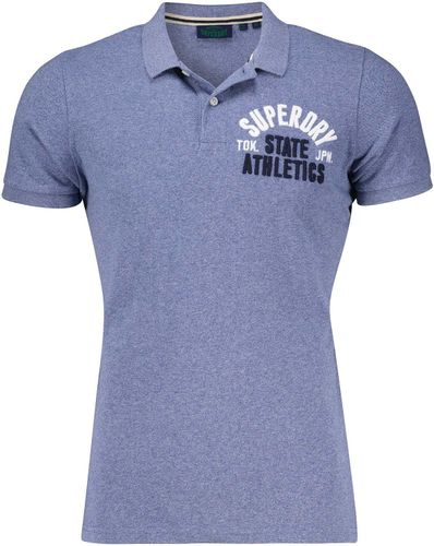 Superdry vintage superstate polo Blauw