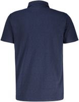 Polo textured jersey Blauw