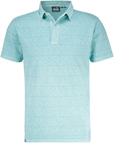 Superdry Polo textured jersey Groen