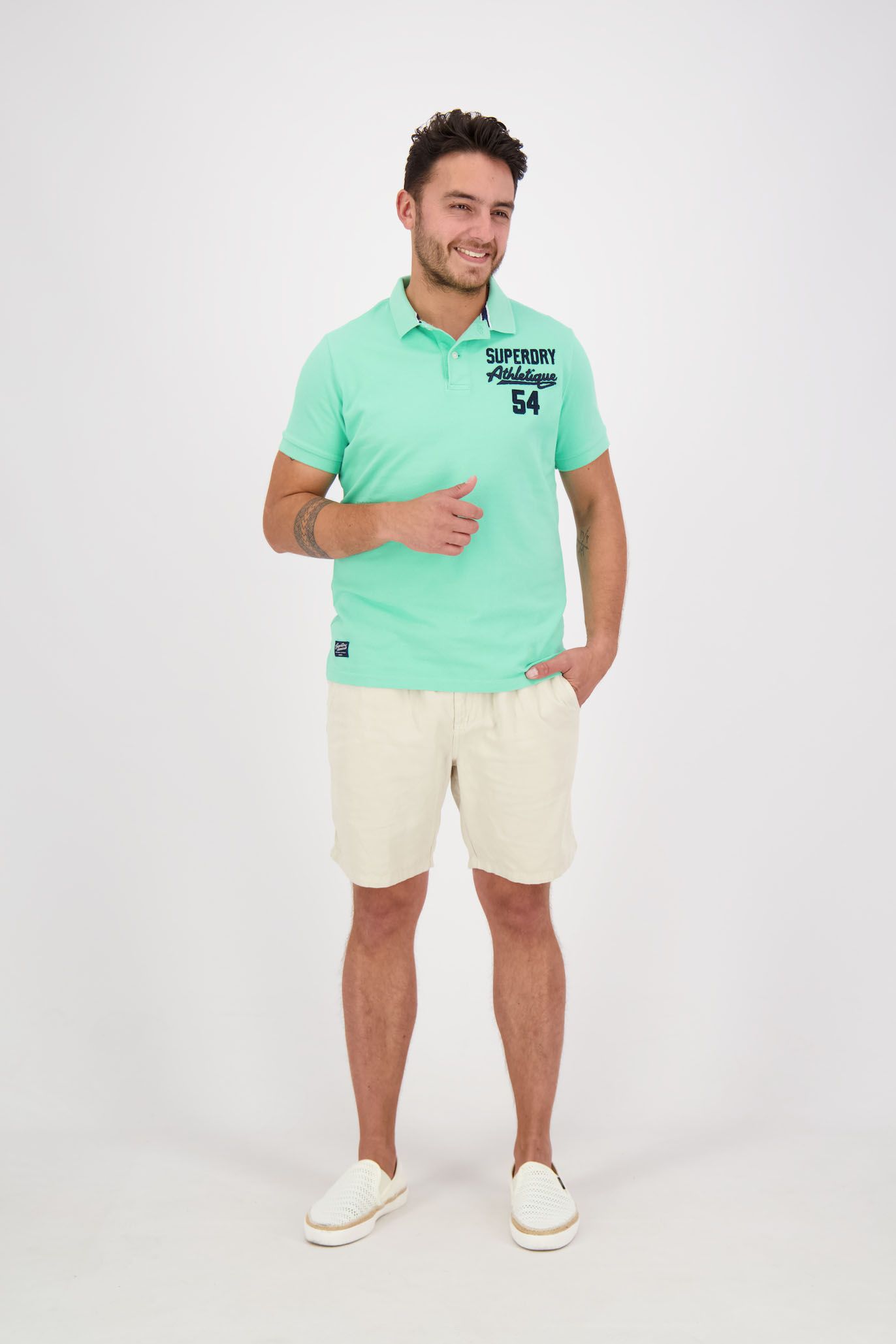 Superdry Polo Lime Groen
