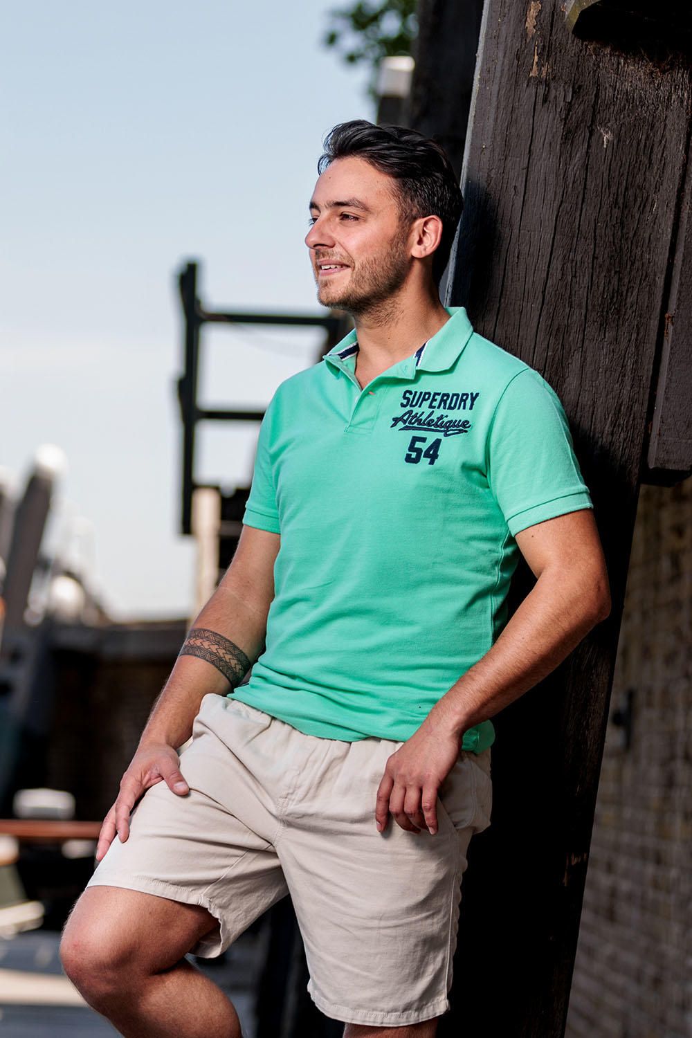 Superdry Polo Lime Groen