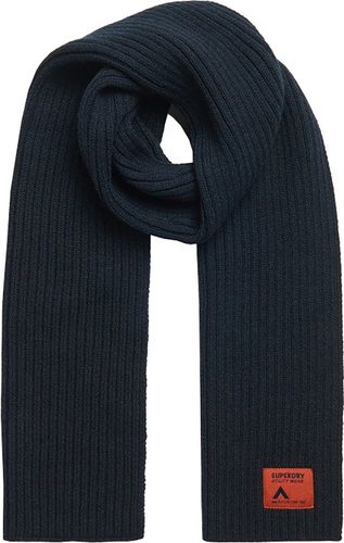 Superdry workwear knitted scarf Blauw