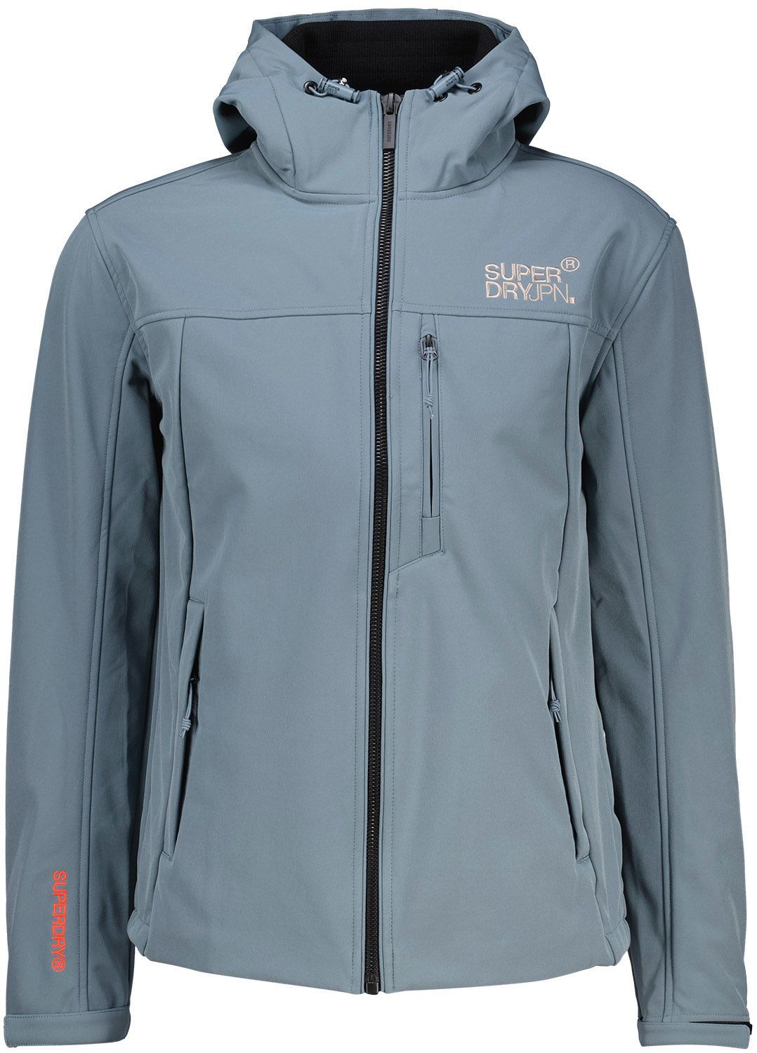 Superdry Softshell Trekkerjas met capuchon Blauw