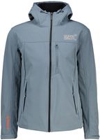 hooded soft shell trekker jkt Blauw