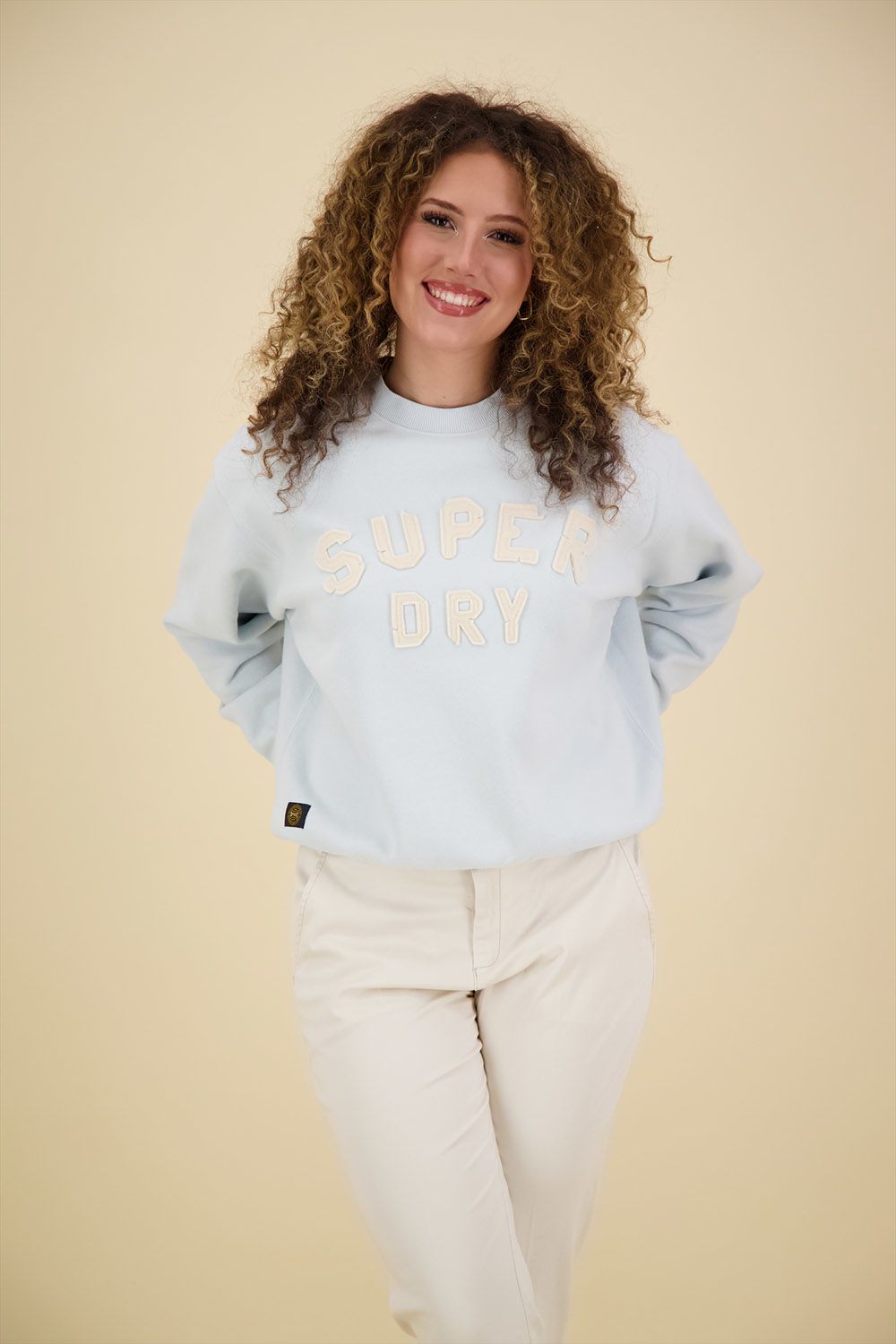 Superdry Sweater Atletic Blauw