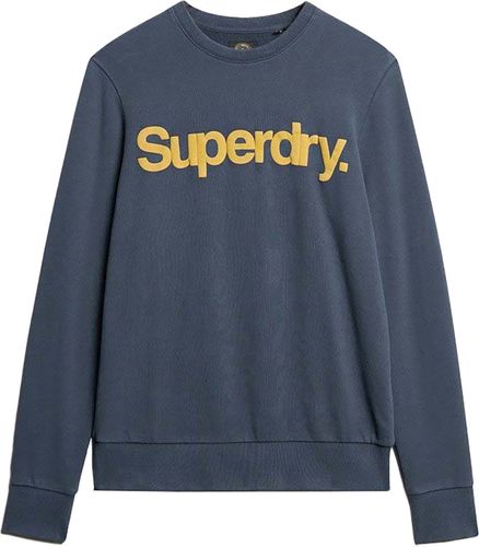 Superdry classic core logo sweatshirt Blauw