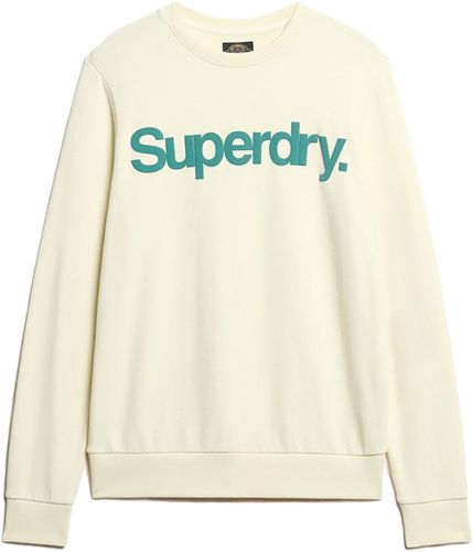 Superdry classic core logo sweatshirt Wit