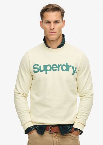 Superdry classic core logo sweatshirt Wit