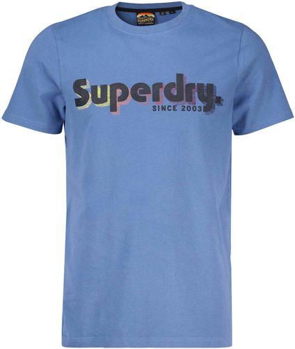 Superdry terrain logo classic t'shirt Blauw