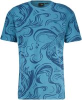 T-shirt Vintage printed Blauw