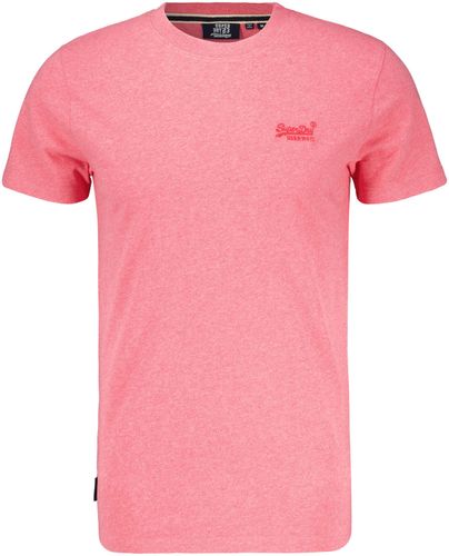 Superdry organic cotton essential logo t'shirt vj Roze