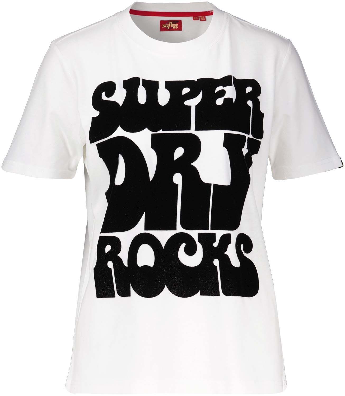 Superdry T-shirt Gebroken Wit 