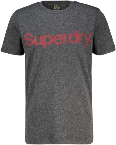 Superdry classic core logo t shirt Grijs