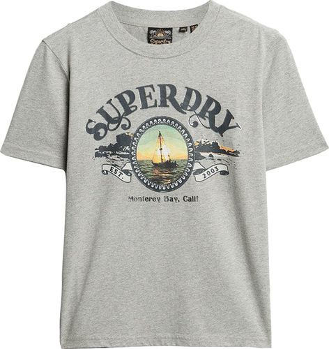 Superdry T-shirt Tracel souvenier  Grijs