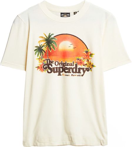 Superdry T-shirt Travel souvenier Wit