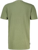organic cotton vintage texture t-shirt Groen